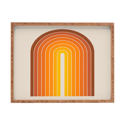 Colour Poems Gradient Arch Sunset Rectangular Tray