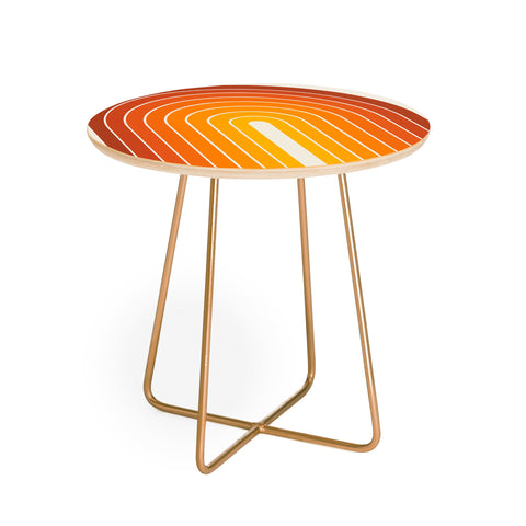 Colour Poems Gradient Arch Sunset Round Side Table
