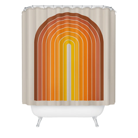 Colour Poems Gradient Arch Sunset Shower Curtain
