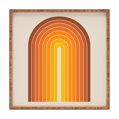 Colour Poems Gradient Arch Sunset Square Tray