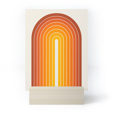 Colour Poems Gradient Arch Sunset Mini Art Print
