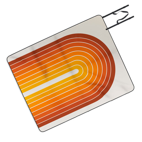 Colour Poems Gradient Arch Sunset Picnic Blanket