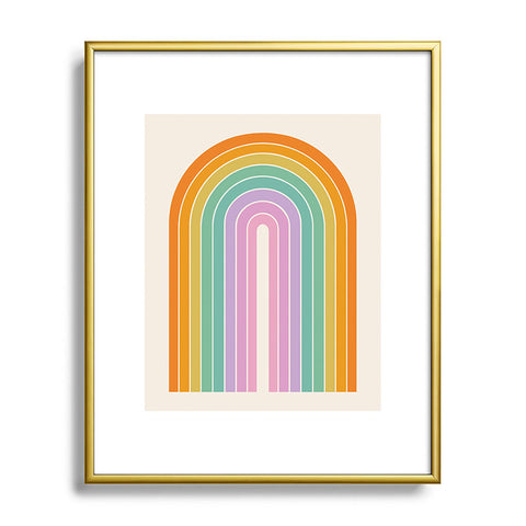 Colour Poems Gradient Arch XXI Metal Framed Art Print