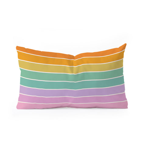 Colour Poems Gradient Arch XXI Oblong Throw Pillow