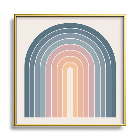 Colour Poems Gradient Arch XXII Square Metal Framed Art Print