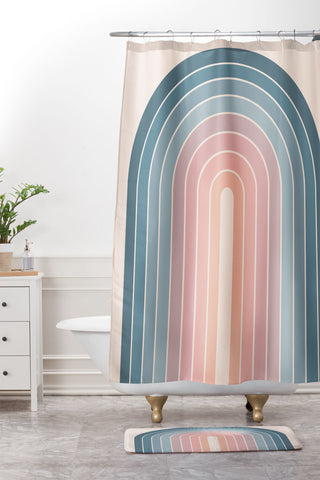 Colour Poems Gradient Arch XXII Shower Curtain And Mat