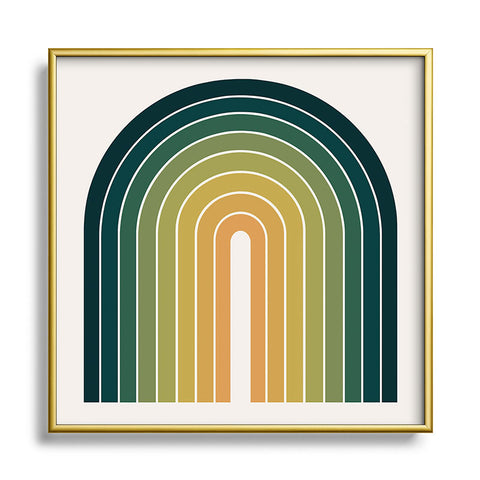 Colour Poems Gradient Arch XXVI Square Metal Framed Art Print