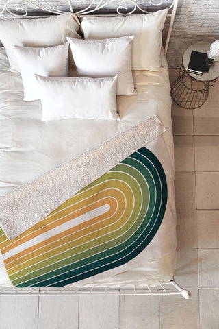 Colour Poems Gradient Arch XXVI Fleece Throw Blanket