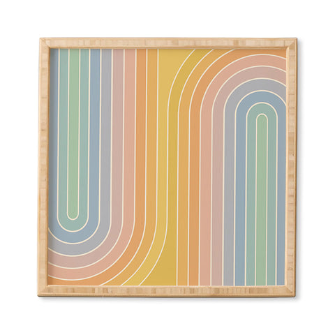 Colour Poems Gradient Curvature III Framed Wall Art