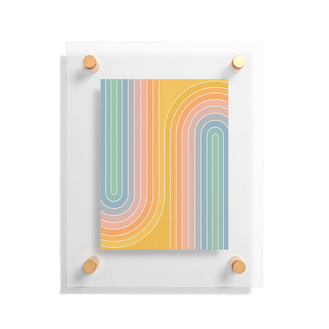 Colour Poems Gradient Curvature III Floating Acrylic Print