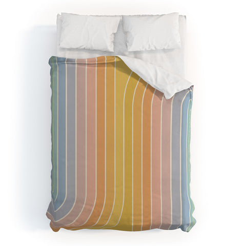 Colour Poems Gradient Curvature III Duvet Cover