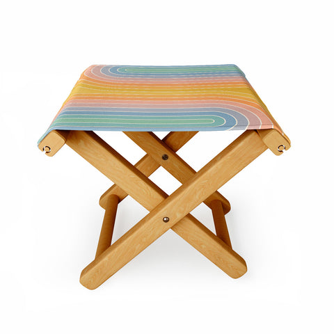 Colour Poems Gradient Curvature III Folding Stool