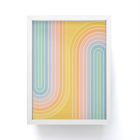 Colour Poems Gradient Curvature III Framed Mini Art Print
