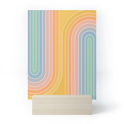 Colour Poems Gradient Curvature III Mini Art Print