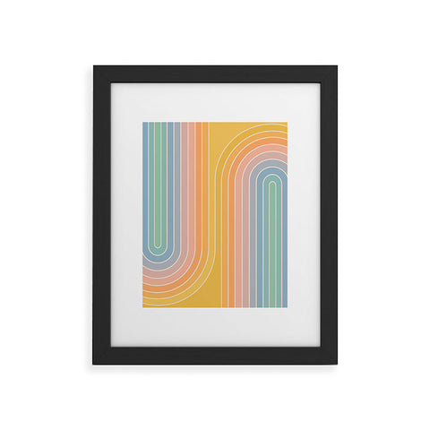 Colour Poems Gradient Curvature III Framed Art Print