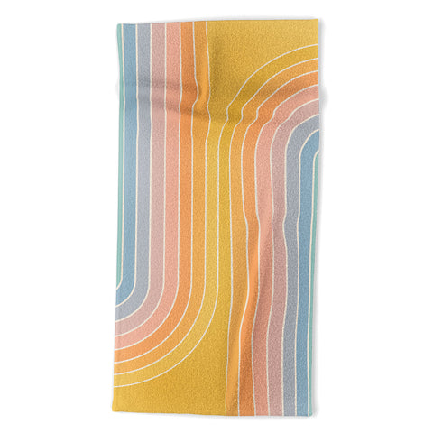 Colour Poems Gradient Curvature III Beach Towel