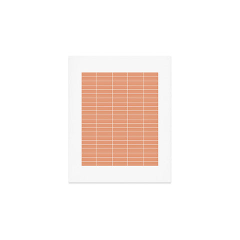 Colour Poems Grid XXV Peach Fuzz Art Print