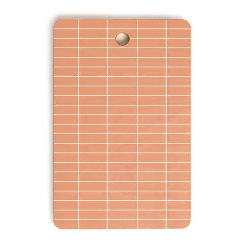 Colour Poems Grid XXV Peach Fuzz Cutting Board Rectangle
