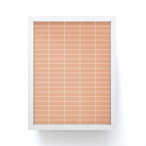 Colour Poems Grid XXV Peach Fuzz Framed Mini Art Print