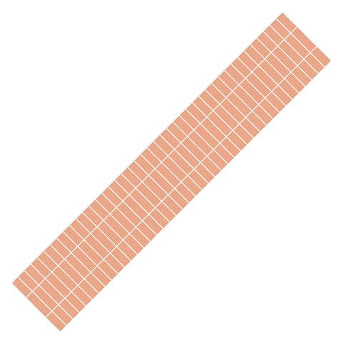 Colour Poems Grid XXV Peach Fuzz Table Runner