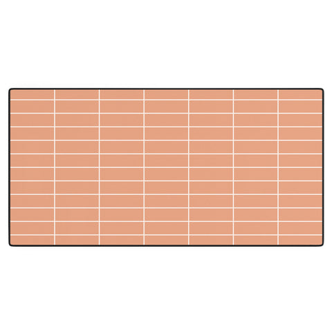 Colour Poems Grid XXV Peach Fuzz Desk Mat