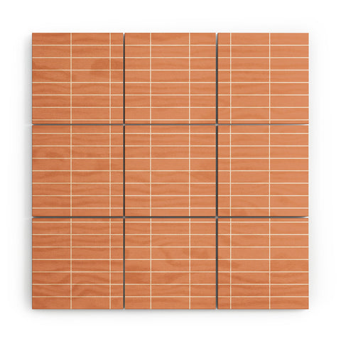 Colour Poems Grid XXV Peach Fuzz Wood Wall Mural