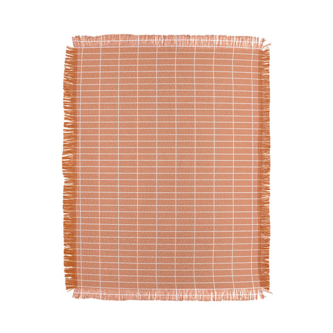 Colour Poems Grid XXV Peach Fuzz Throw Blanket