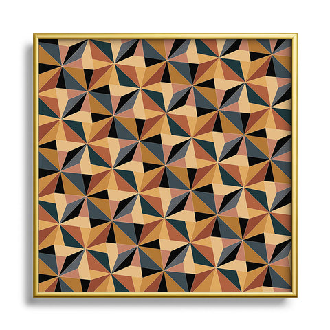 Colour Poems Kaleidoscope I Square Metal Framed Art Print