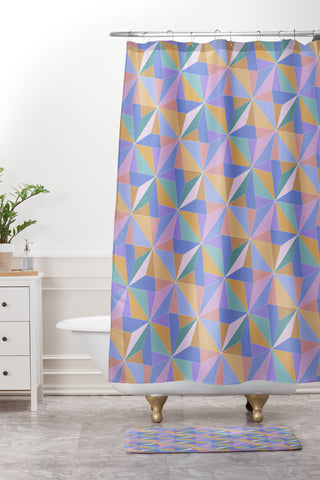 Colour Poems Kaleidoscope II Shower Curtain And Mat