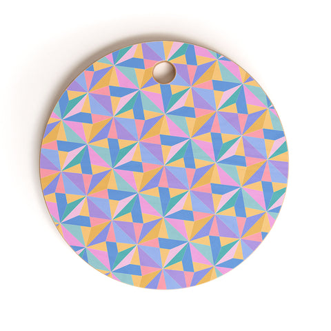 Colour Poems Kaleidoscope III Cutting Board Round