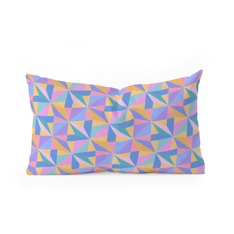 Colour Poems Kaleidoscope III Oblong Throw Pillow