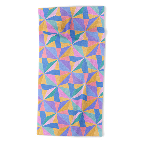 Colour Poems Kaleidoscope III Beach Towel