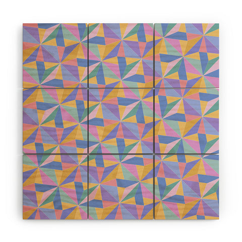 Colour Poems Kaleidoscope III Wood Wall Mural