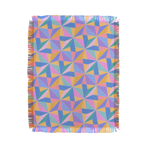 Colour Poems Kaleidoscope III Throw Blanket