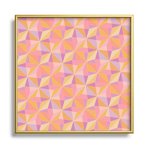 Colour Poems Kaleidoscope XXIII Square Metal Framed Art Print