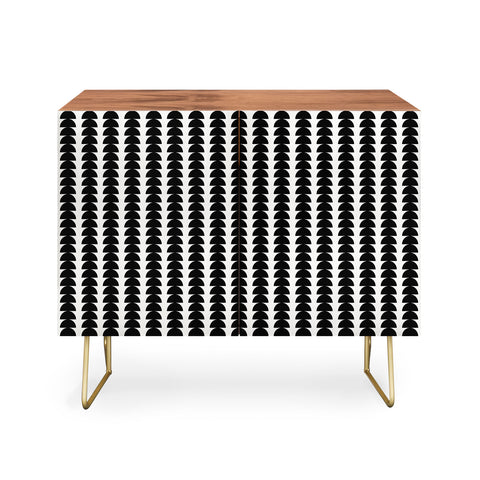 Colour Poems Maude Pattern Black Credenza