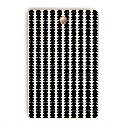 Colour Poems Maude Pattern Black Cutting Board Rectangle