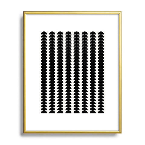 Colour Poems Maude Pattern Black Metal Framed Art Print