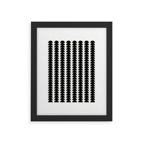 Colour Poems Maude Pattern Black Framed Art Print
