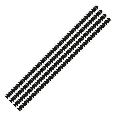Colour Poems Maude Pattern Black Table Runner