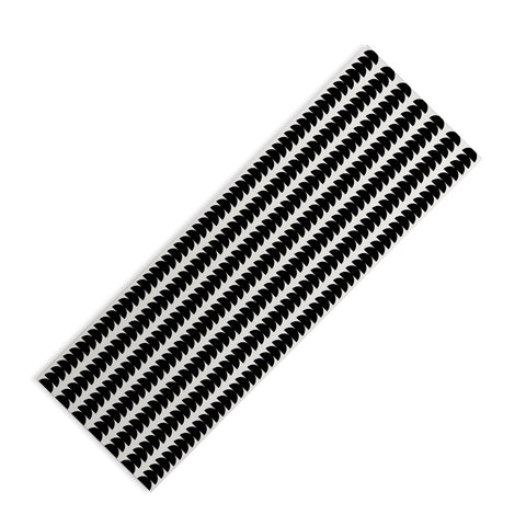 Colour Poems Maude Pattern Black Yoga Mat