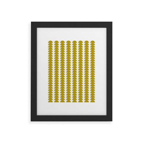 Colour Poems Maude Pattern Moss Framed Art Print