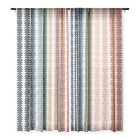 Colour Poems Maude Pattern Multicolor Sheer Non Repeat