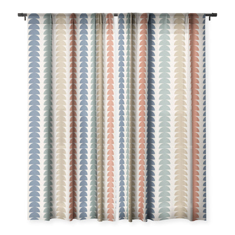 Colour Poems Maude Pattern Multicolor Sheer Window Curtain