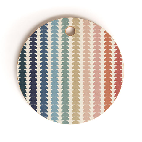Colour Poems Maude Pattern Multicolor Cutting Board Round