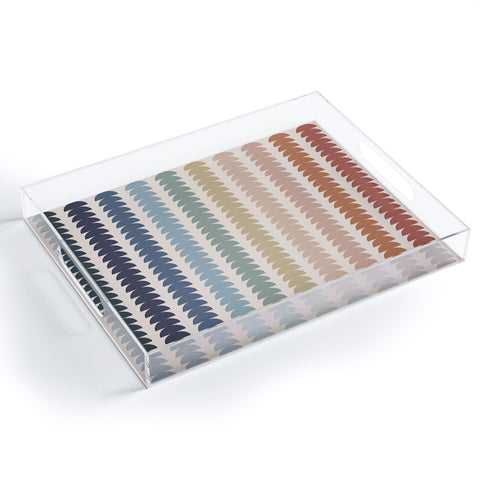 Colour Poems Maude Pattern Multicolor Acrylic Tray