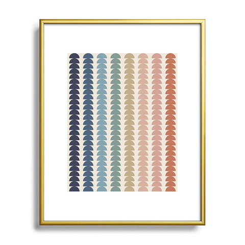 Colour Poems Maude Pattern Multicolor Metal Framed Art Print