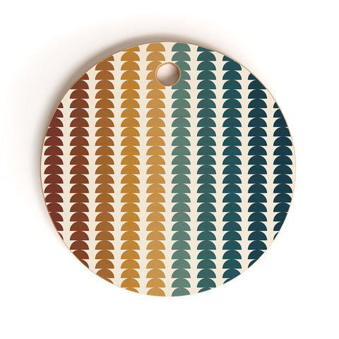 Colour Poems Maude Pattern Multicolor XX Cutting Board Round