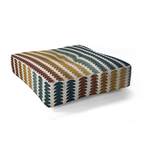 Colour Poems Maude Pattern Multicolor XX Floor Pillow Square