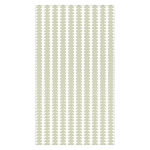 Colour Poems Maude Pattern Natural Green Tablecloth